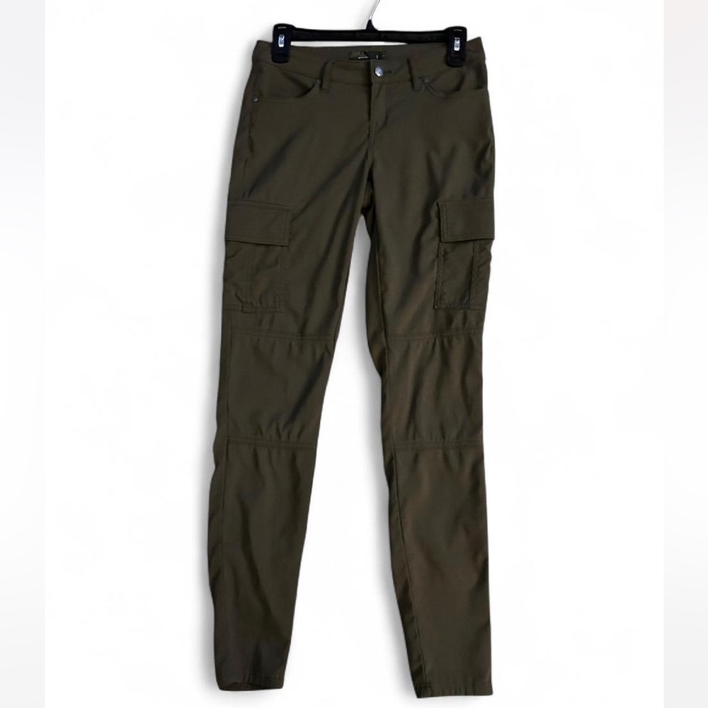 Prana Women's Olive Green Straight Leg Cargo Pants